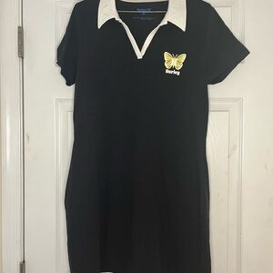 Hurley Black Polo with Yellow Logo